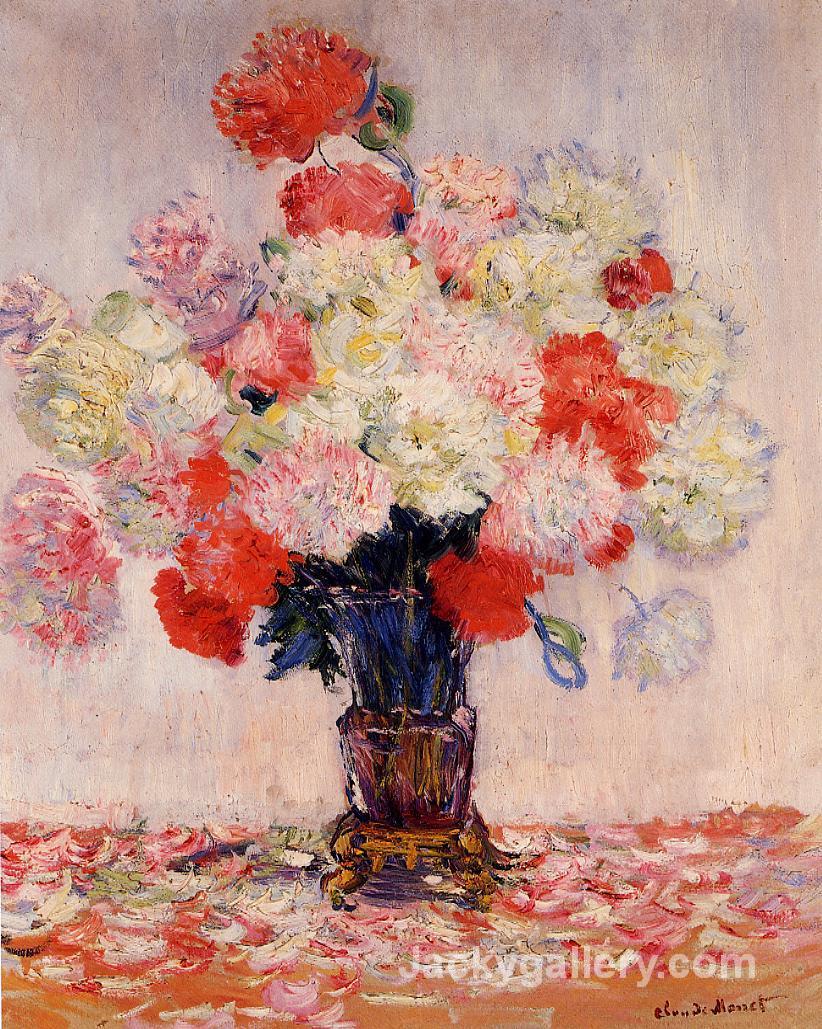 Vase of Peonies by Claude Monet paintings reproduction